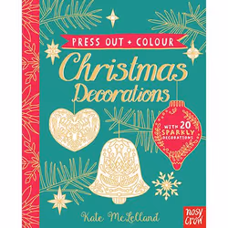 Allen & Unwin Press Out and Colour: Christmas Decorations, English, Hardcover, 24 pages