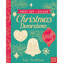 Allen & Unwin Press Out and Colour: Christmas Decorations book English Hardcover 24 pages