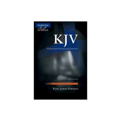 KJV Turquoise Reference Bible Black Goatskin Leather Red-letter Text KJ676XRL by BIBLE CAMBRIDGE