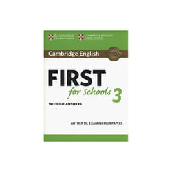 Cambridge English First for Schools 3 Students Book without Answers
