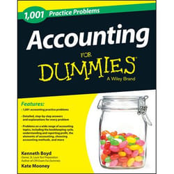 ISBN 1,001 Accounting Practice Problems For Dummies