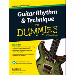 ISBN Guitar Rhythm and Technique For Dummies, Book + Online Video & Audio Instruction, English, Paperback, 216 pages