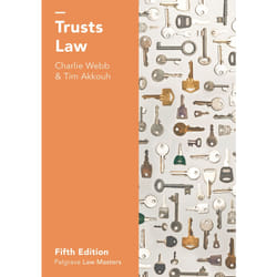 ISBN Trusts Law book English Paperback 429 pages