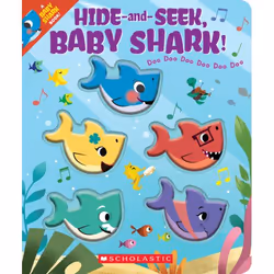Scholastic Hide-and-Seek, Baby Shark!, Music, English, 12 pages