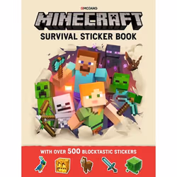 ISBN Minecraft Survival Sticker Book, English, Paperback