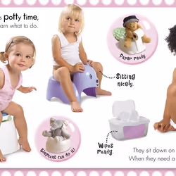 ISBN Girls' Potty Time book Educational English Hardcover 14 pages