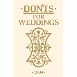 ISBN Don'ts for Weddings, English, Hardcover, 80 pages