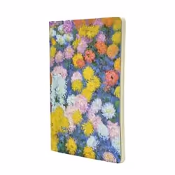 Paperblanks Monet’s Chrysanthemums, Pattern, Multicolour, A4, 80 sheets, 100 g/m², Lined paper