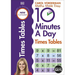 ISBN 10 Minutes A Day Times Tables book Mathematics English Paperback 80 pages