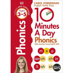 ISBN 10 Minutes A Day Phonics Ages 3-5 Key Stage 1 book Educational English Paperback 80 pages