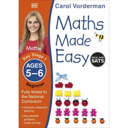 ISBN Maths Made Easy Ages 5-6 Key Stage 1 Beginner book Mathematics English Paperback 40 pages