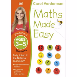 ISBN Maths Made Easy Numbers Ages 3-5 Preschool, Mathematics, English, Paperback, 40 pages
