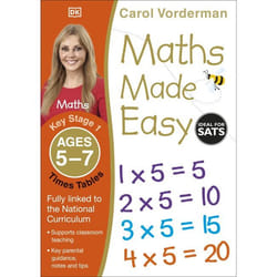 ISBN Maths Made Easy Times Tables Ages 5-7 Key Stage 1 book Mathematics English Paperback 40 pages