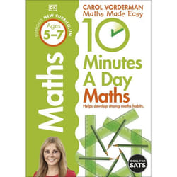 ISBN 10 Minutes a Day Maths Ages 5-7 Key Stage 1 book Mathematics English Paperback 80 pages