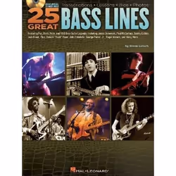 ISBN 25 Great Bass Lines -For Bass Guitar- (Book & CD), Music, English, Paperback, 84 pages