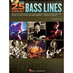 ISBN 25 Great Bass Lines -For Bass Guitar- (Book & CD)