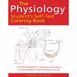ISBN Physiology Student's Self-Test Coloring Book, English, 192 pages