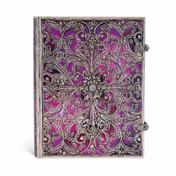 Paperblanks Aubergine, Pattern, Purple, 240 sheets, 120 g/m², Lined paper, Hardcover