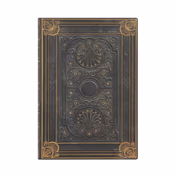 Paperblanks Nocturnelle, Pattern, Black, 176 sheets, 100 g/m², Lined paper, Softcover