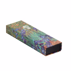 Paperblanks Van Gogh’s Irises, Hard pencil case, Paper, Green, Multicolour, Pattern, Magnetic, 220 mm