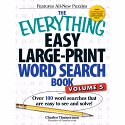 ISBN The Everything Easy Large-Print Word Search Book, Volume 5, English, Trade Paperback, 320 pages
