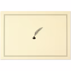 Quill Pen and Ink Note Cards (Stationery, Boxed Cards)