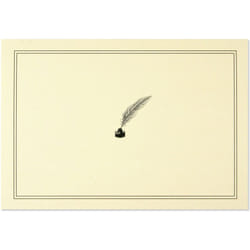 Quill Pen and Ink Note Cards (Stationery, Boxed Cards)