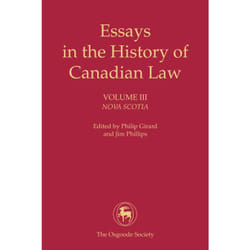 ISBN Essays in the History of Canadian Law: Nova Scotia book English 388 pages