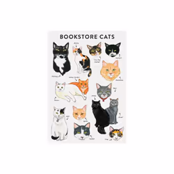 Bibliophile Flexi Journal Bookstore Cats