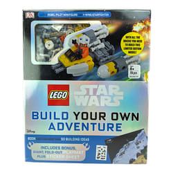 LEGO Star Wars: Build your own Adventure book with Rebel Pilot minifigure and Y-Wing Starfighter kit
