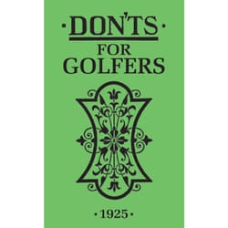 ISBN Don'ts for Golfers book English Hardcover 96 pages