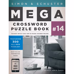 ISBN Simon & Schuster Mega Crossword Puzzle Book #14, English, Trade Paperback, 336 pages
