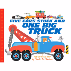 ISBN Five Cars Stuck and One Big Truck, English, Hardcover, 18 pages