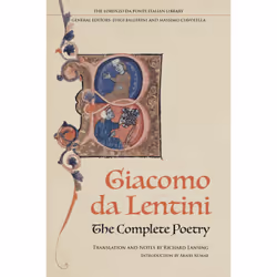 ISBN The Complete Poetry of Giacomo da Lentini, English, 208 pages