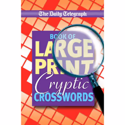 ISBN Daily Telegraph Book of Large Print Cryptic Crosswords, English, Paperback, 192 pages
