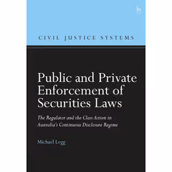 ISBN Public and Private Enforcement of Securities Laws, English, Hardcover, 312 pages