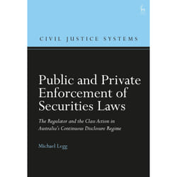 ISBN Public and Private Enforcement of Securities Laws book English Hardcover 312 pages