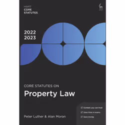 ISBN Core Statutes on Property Law 2022-23, English, Paperback, 328 pages