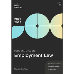 ISBN Core Statutes on Employment Law 2022-23 book English Paperback 360 pages