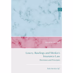 ISBN Lowry, Rawlings and Merkin's Insurance Law, English, Hardcover, 656 pages