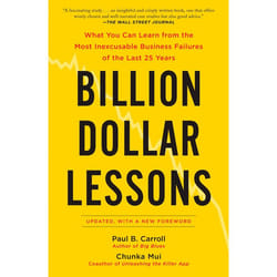 ISBN Billion Dollar Lessons