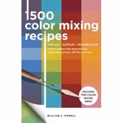 ISBN 1,500 Color Mixing Recipes for Oil, Acrylic & Watercolor, English, 176 pages