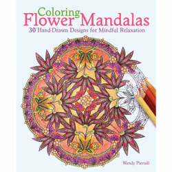 ISBN Coloring Flower Mandalas, Animals, English, Paperback, 64 pages
