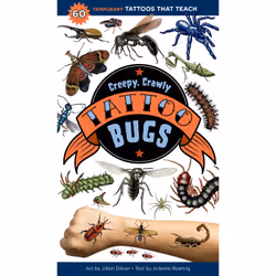 Hachette Book Group Creepy, Crawly Tattoo Bugs, White, Children, Any gender, 60 pc(s)