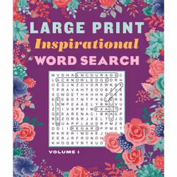 ISBN Large Print Inspirational Word Search Volume 1, English, 128 pages