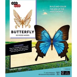 ISBN IncrediBuilds: Butterfly 3D Wood Model