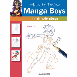 ISBN How to Draw: Manga Boys in Simple Steps, Paperback, 32 pages