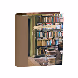 ISBN At Home with Books Mini Hardback Address Book, English, Hardcover, 160 pages