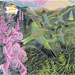 ISBN Adult Jigsaw Puzzle Annie Soudain: Foxgloves and Finches