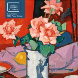 ISBN Adult Jigsaw Puzzle National Galleries Scotland - Samuel Peploe: Pink Roses, Chinese Vase, English, 1 pages